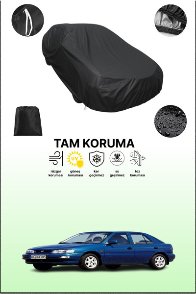 dokaca غطاء سيارة متوافق مع سيارة كيا سيفيا هاتشباك باللون الأسود، غطاء حماية...