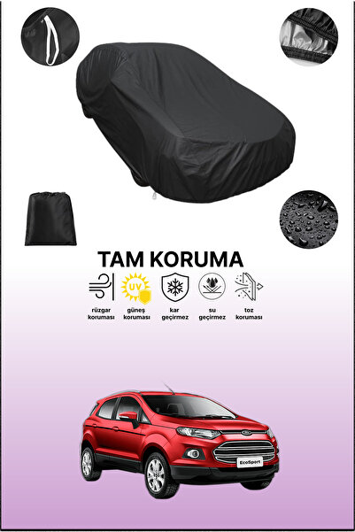 dokaca غطاء سيارة متوافق مع فورد إيكوسبورت باللون الأسود، غطاء واقي، غطاء سيارة