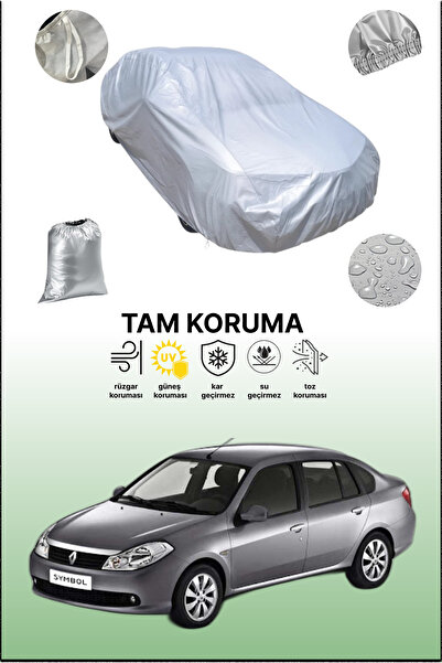 dokaca غطاء سيارة رمادي متوافق مع رينو سيمبول 2، غطاء سيارة، غطاء حماية