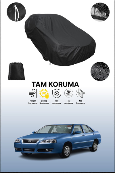 dokaca غطاء سيارة متوافق مع سيارة شيري أموليت باللون الأسود، غطاء واقي، غطاء ...