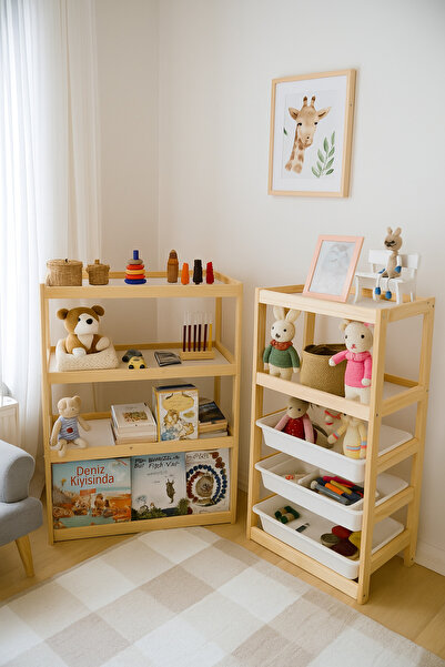 Masal Oyuncak Çok Amaçlı Oyuncak Dolap Seti