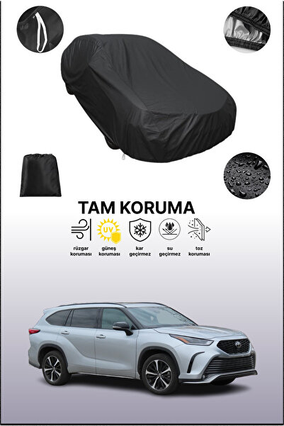 dokaca غطاء سيارة متوافق مع تويوتا هايلاندر 4 باللون الأسود، غطاء واقي، غطاء ...