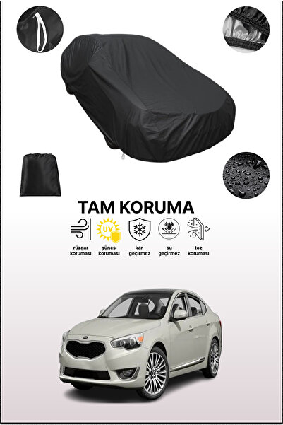 dokaca غطاء سيارة متوافق مع كيا K7 / كادينزا 2013 - 2016، أسود اللون، غطاء وا...