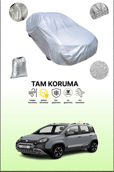 dokaca غطاء سيارة رمادي متوافق مع فيات باندا سيتي كروس 2017 - 2021، غطاء سيار...