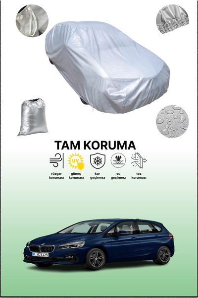 dokaca غطاء سيارة رمادي متوافق مع بي إم دبليو الفئة الثانية أكتيف تورر (F45) 2018 - 2021، غطاء سيارة، غطاء واقي