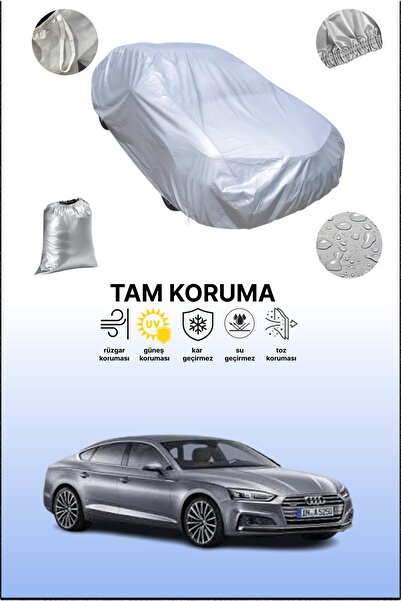 dokaca غطاء سيارة رمادي متوافق مع أودي A5 سبورت باك 2016 - 2021، غطاء سيارة، غطاء واقي