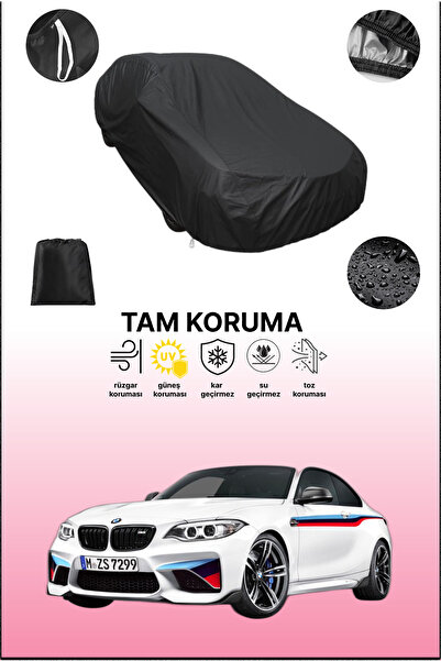 dokaca غطاء سيارة متوافق مع سيارة بي إم دبليو 1 سيريز سيدان باللون الأسود، غطاء واقي، غطاء سيارة