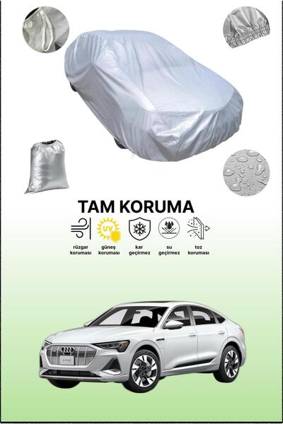 dokaca غطاء سيارة رمادي متوافق مع أودي إي-ترون سبورتباك، غطاء سيارة، غطاء واقي
