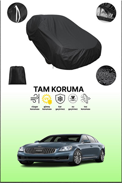 dokaca غطاء سيارة متوافق مع كيا K9 2 باللون الأسود، غطاء واقي، غطاء سيارة