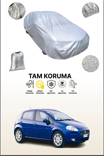 dokaca غطاء سيارة رمادي متوافق مع فيات جراندي بونتو 5 أبواب 2005 - 2009، غطاء...