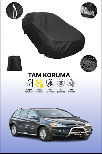 dokaca غطاء سيارة متوافق مع سيارة سانغ يونغ كايرون 2004 - 2021، غطاء واقي، غطاء سيارة أسود