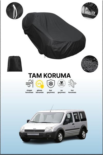 dokaca غطاء سيارة متوافق مع فورد تورنيو كونيكت 2003 - 2007، غطاء واقي، غطاء سيارة أسود