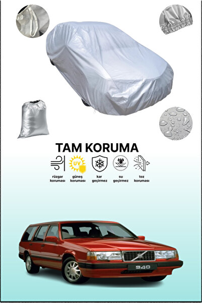 dokaca Gray Volvo 940 Estate 1990 - 1998 Compatible Auto Tarpaulin, Car Tarpa...