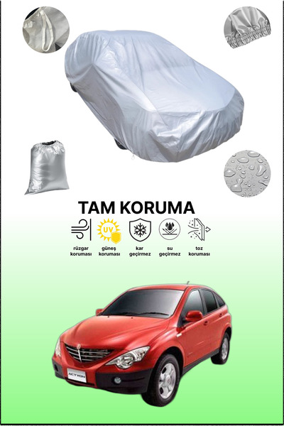 dokaca غطاء سيارة رمادي متوافق مع سانغ يونغ أكتيون، غطاء سيارة، غطاء واقي