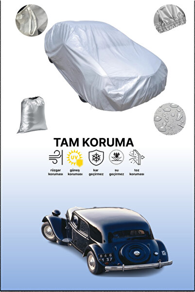 dokaca غطاء سيارة رمادي متوافق مع سيتروين تراكتشون 15 جي سيدان 1938 - 1957، غ...