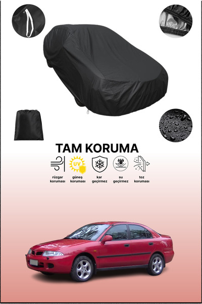 dokaca غطاء سيارة متوافق مع سيارة ميتسوبيشي كاريزما هاتشباك باللون الأسود، غط...