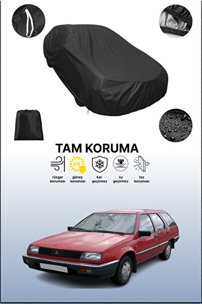 dokaca غطاء سيارة متوافق مع سيارة ميتسوبيشي لانسر 3 واجن باللون الأسود، غطاء واقي، غطاء سيارة