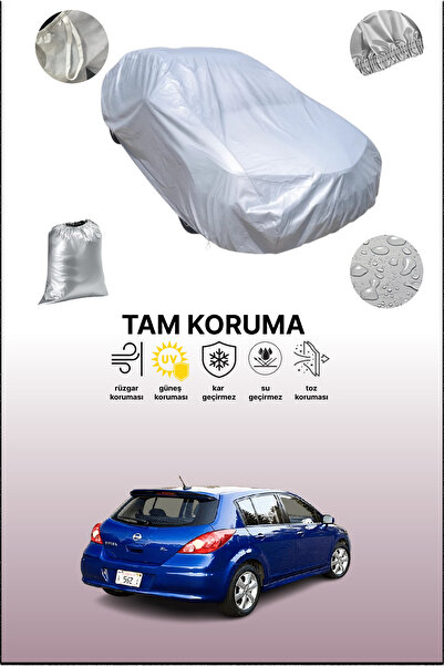 dokaca غطاء سيارة رمادي متوافق مع نيسان فيرسا هاتش، غطاء سيارة، غطاء واقي