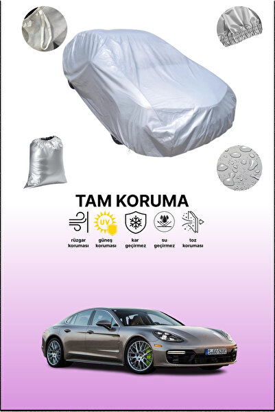 dokaca غطاء سيارة رمادي متوافق مع بورش باناميرا توربو إس إي-هايبرد 2017 - 2021، غطاء سيارة، غطاء واقي