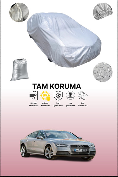 dokaca غطاء سيارة رمادي متوافق مع أودي A7 سبورتباك 2014 - 2017، غطاء سيارة، غطاء واقي