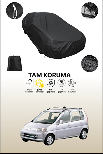 dokaca غطاء سيارة متوافق مع هوندا لايف 2 باللون الأسود، غطاء واقي، غطاء سيارة