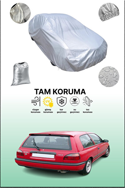 dokaca غطاء سيارة رمادي متوافق مع نيسان صني 3 هاتش، غطاء سيارة، غطاء واقي