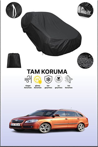 dokaca غطاء سيارة متوافق مع سيارة سكودا فابيا كومبي 2008 - 2014، غطاء واقي، غ...