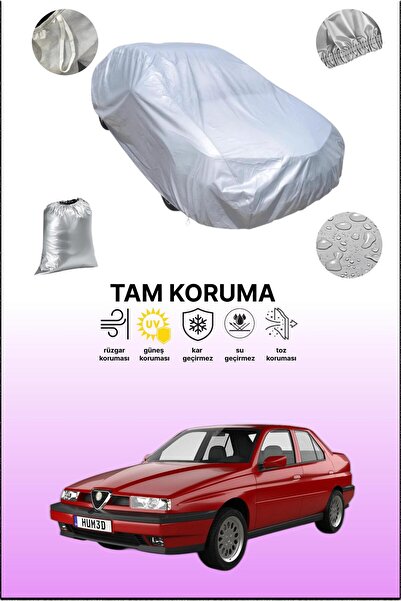 dokaca غطاء سيارة رمادي متوافق مع ألفا روميو 155، غطاء سيارة، غطاء واقي