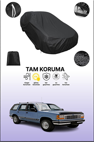 dokaca غطاء سيارة متوافق مع فورد إكسبلورر 1 باللون الأسود، غطاء واقي، غطاء سيارة