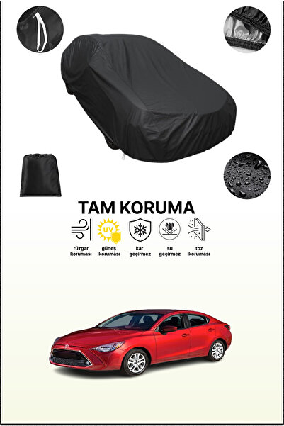 dokaca غطاء سيارة متوافق مع تويوتا ياريس آي إيه 2016 - 2018، أسود اللون، غطاء...