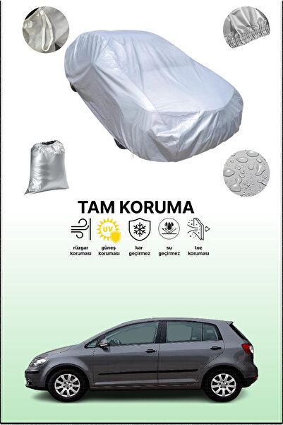 dokaca Gray Volkswagen Golf Plus 2008 - 2013 Compatible Auto Tarpaulin, Car T...