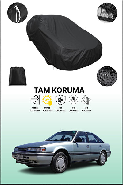 dokaca غطاء سيارة متوافق مع مازدا 626 3 هاتشباك، غطاء واقي، غطاء سيارة أسود