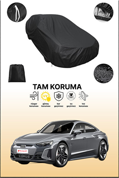 dokaca غطاء سيارة أسود متوافق مع أودي إي-ترون جي تي، غطاء واقي، غطاء سيارة