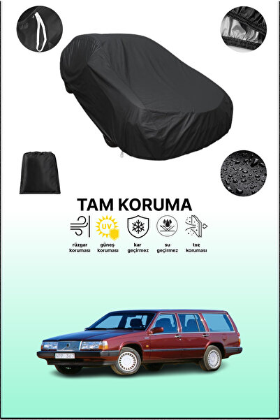 dokaca Black Volvo 760 Estate 1985 - 1990 Compatible Car Tarpaulin, Protectiv...