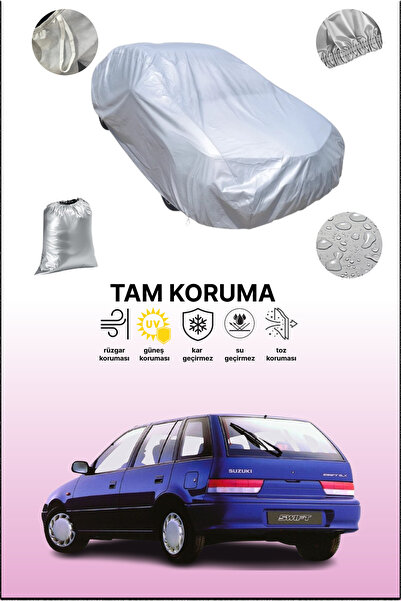 dokaca غطاء سيارة رمادي متوافق مع سوزوكي سويفت ذات 5 أبواب من 1996 إلى 2002، ...