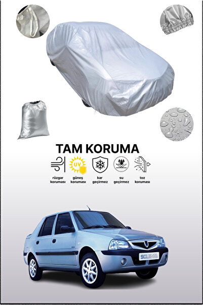 dokaca Gray Dacia Solenza Compatible Car Cover, Car Tarpaulin, Protective Cover