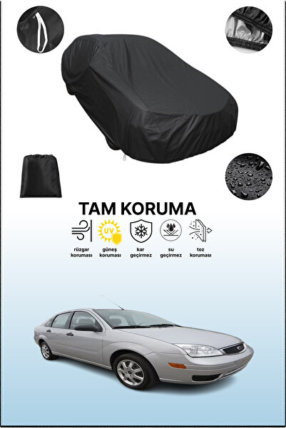 dokaca غطاء سيارة متوافق مع فورد فوكس سيدان 2007 - 2010، لون أسود، غطاء واقي،...