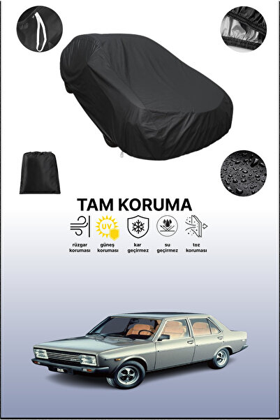 dokaca غطاء سيارة متوافق مع فيات 131 سوبرميرا فيوري أسود اللون ذو 4 أبواب، مو...