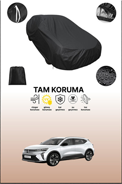 dokaca غطاء سيارة أسود متوافق مع رينو سينيك إي-تك الكهربائية، غطاء واقي، غطاء...