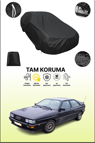 dokaca غطاء سيارة أسود متوافق مع أودي كواترو 1980 - 1991، غطاء واقي، غطاء سيارة