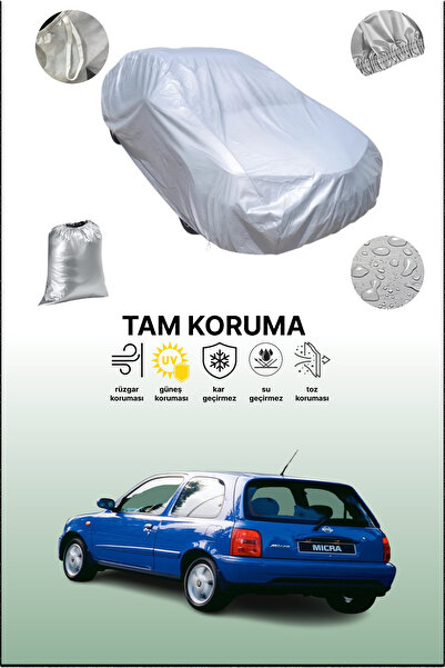 dokaca غطاء سيارة رمادي لنيسان ميكرا 3 أبواب 1998 - 2000، متوافق مع غطاء السي...