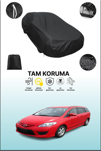 dokaca غطاء سيارة متوافق مع مازدا 5 / بريماسي 2008 - 2010، أسود اللون، غطاء و...
