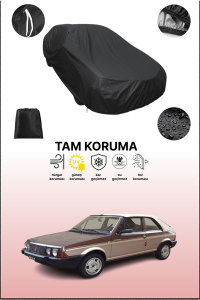 dokaca غطاء سيارة أسود متوافق مع فيات ريتمو بيرتون كابريو 1، غطاء واقي، غطاء سيارة