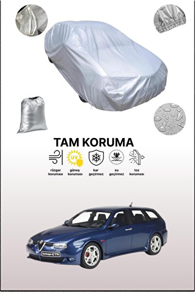 dokaca غطاء سيارة رمادي متوافق مع ألفا روميو 156 جي تي إيه سبورت واجن، غطاء سيارة، غطاء واقي