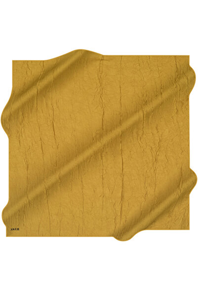 Aker Sarı 100X100 Kraş Eşarp