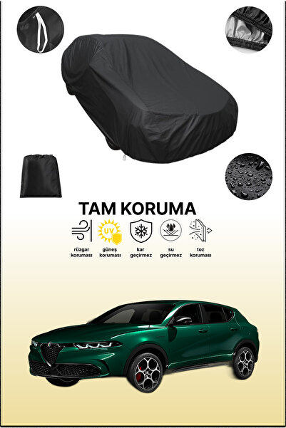 dokaca غطاء سيارة متوافق مع ألفا روميو تونال باللون الأسود، غطاء واقي، غطاء س...