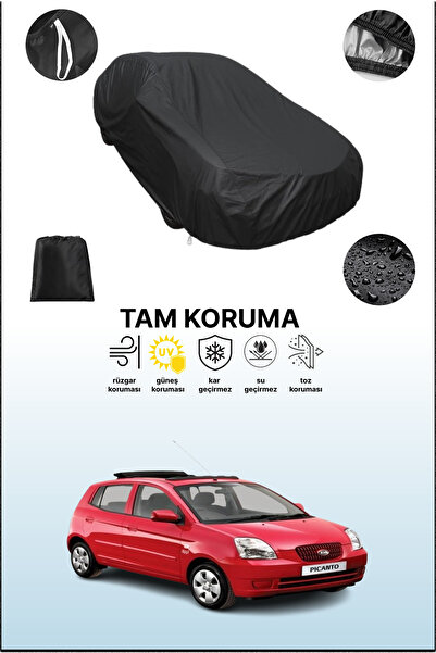 dokaca غطاء سيارة متوافق مع كيا بيكانتو 2004 - 2007، أسود اللون، غطاء واقي، غ...