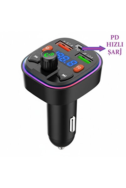 REDMOON RM-738 RGB IŞIKLI BLUETOOTH MP3 ÇALAR ARAÇ CİHAZI TRANSMİTTER ARAÇ KİT CİHAZI