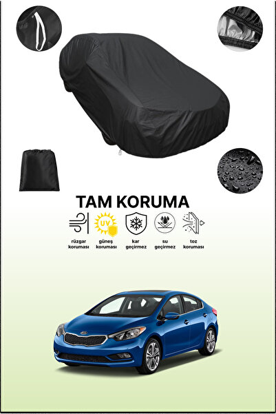 dokaca غطاء سيارة متوافق مع كيا فورتي 2016 - 2018 باللون الأسود، غطاء واقي، غ...