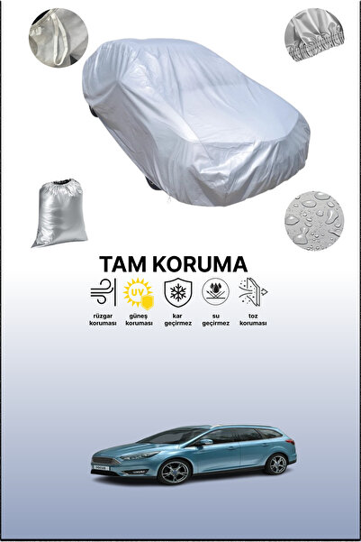 dokaca غطاء سيارة رمادي متوافق مع فورد فوكس إستيت 2014 - 2018، غطاء سيارة، غط...